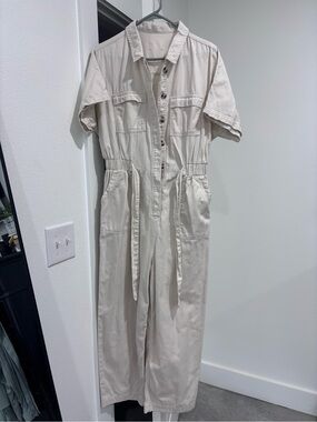 Universal Thread Cream Utility Jumpsuit
